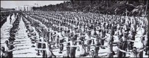 Troops training in South Beach