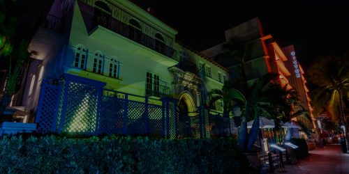 The exterior of Villa Casuarina - Home of spooks and ghosts long before Gianni Versace was murdered there