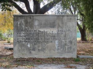 Carrie Barret Miller's grave. Miami Ghost Tours / Hauntings at Miami Cemetery